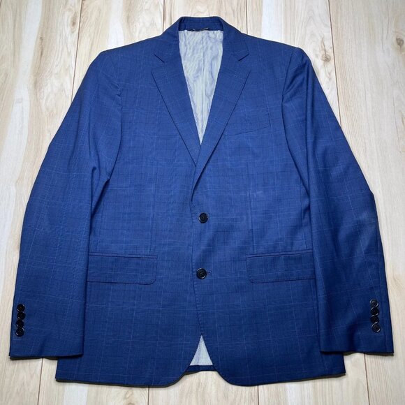 Brooks Brothers Explorer Mens Blue Wool Blend Sports Coat Blazer Size 40R